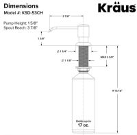 Дозатор для кухонної мийки Kraus золото KSD-53BG
