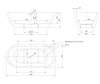 Ванна окрема стояча Knief Form 190x90 біла глянсова 0100-087