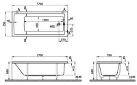 Ванна акриловая VitrA Neon 170x75 88-52280001000