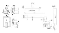 Душова система прихованого монтажу Paffoni Level хром KITLES015CR