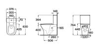Унітаз підлоговий Roca Airos Rimless/Vortex A34DC10000 із бачком та сидінням Soft Close