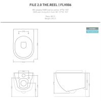 Унитаз подвесной ArtCeram File 2.0 The.Reel белый матовый FLV006 05;00 с сиденьям Soft Close