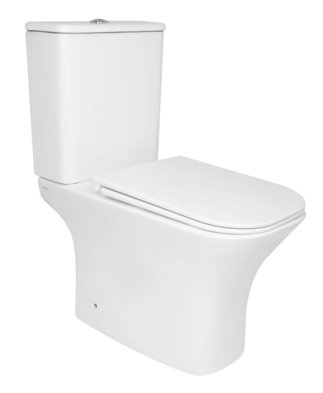 Унітаз підлоговий Qtap Presto Quadro Ultra Quiet QTPRE27W51021 з бачком та сидінням Soft Close