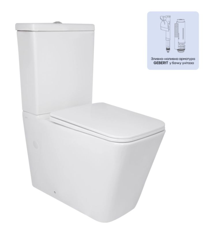 Унітаз підлоговий Qtap Crow Ultra Quiet QTCRO27W51028 з бачком та сидінням Soft Close