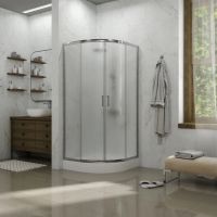 Душова кабіна Koller Pool Dakota 90x90 (Профіль - хром, скло - матове) 1405652304 + Душова система Koller Pool Line Pro хром 1138360305