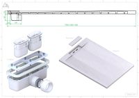 Душовий піддон Weston ES-H 90x90 графіт WPD-ESH-90x90 graphite