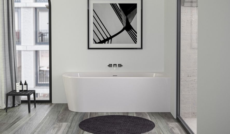 Ванна акрилова Knief Wall CL 180x80 білий глянцевий 0100-277L