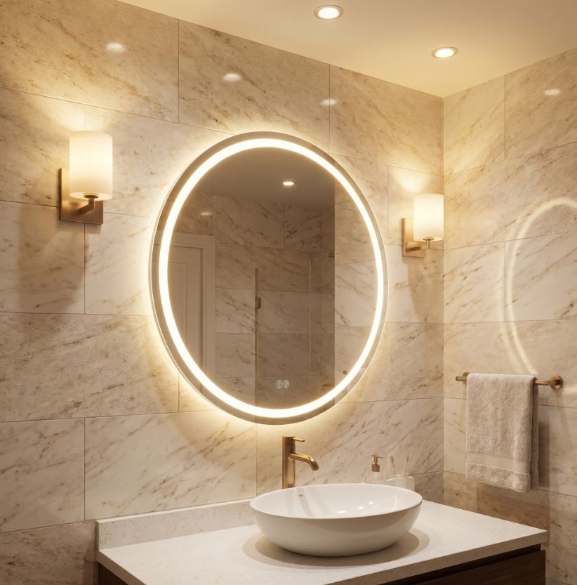 Дзеркало AquA PooL Nova 80x80 88-Nva80s80-CWDd з Led підсвіткою
