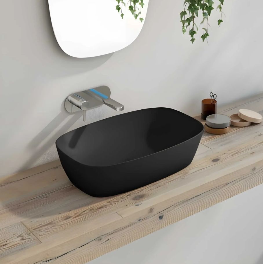 Раковина накладная Catalano Green Lux 60 см черный матовый 160APGRLXNS