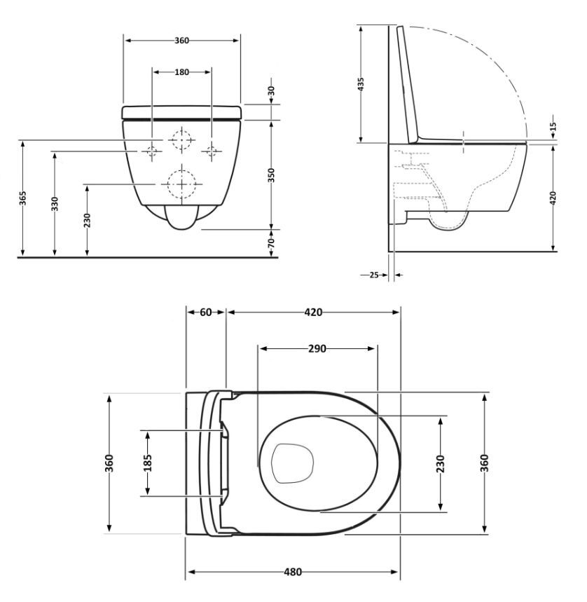 Інсталяція Grohe Rapid SL 38775001 3 в 1 + Унітаз підвісний Qtap Jay Ultra Quiet QT07335177W з сидінням Soft Close