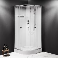 Душовий бокс Am.Pm X-Joy 90x90 (Профіль - сатин, скло - прозоре) W94C-401-090MT