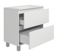 Тумба підлогова Koller Pool Edge 80 см білий глянцевий EDNEW080WHITE з умивальником