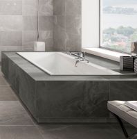 Ванна кварилова Villeroy & Boch Squaro Edge 190x90 з ніжками і сифоном BQ190SQE2DV-01