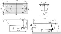 Ванна кваріловие Villeroy & Boch Oberon 170x70 UBQ177OBE2V-01