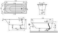 Ванна кварилова Villeroy & Boch OBERON 170x75 UBQ170OBE2V-01