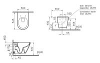 Унитаз подвесной VitrA Integra Rim 88-7041B003-7205 с сиденьем Soft Close