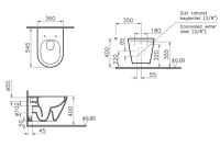 Унитаз подвесной VitrA Integra Bidet Rim - Ex 88-7041B003-7210 с сиденьем Soft Close