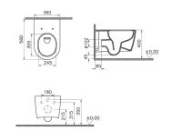 Унітаз підвісний VitrA Metropole Round QuaFlush 88-7910B403-0075 з сидінням Soft Close