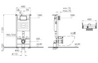 Инсталляция для унитаза VitrA V-Fix Core CC 88-732-5800-01UKR