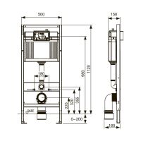 Инсталляция для унитаза Tece Base 2 в 1 9400401