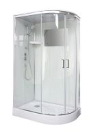 Душовий бокс Veronis 120x80 (Профіль - хром, скло - прозоре) BN-3-120 (L)