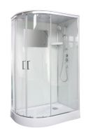 Душовий бокс Veronis 120x80 (Профіль - хром, скло - прозоре) BN-3-120 (R)