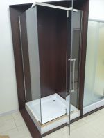Душова кабіна Veronis 90x90 (Профіль - хром, скло - прозоре) KN-8-07 з піддоном