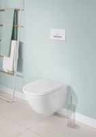 Унитаз подвесной Villeroy&Boch Subway 3.0 TwistFlush белый матовый CeramicPlus 4670T0RW з сидінням Soft Close