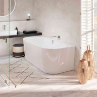 Ванна з матеріалу Quaryl® 180 х 80 см (білий alpin) Villeroy & Boch Oberon 2.0 UBQ180OBR9CD00V-01