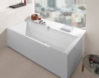 Ванна кварилова Villeroy & Boch Squaro Edge 170x75  BQ170SQE2DV-01 з ніжками і сифоном