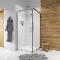 Душова кабіна Geberit Geo 90х90 (Профіль - хром, скло - прозоре) 560.122.00.2