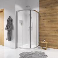 Душова кабіна Geberit Geo 90х90 (Профіль - хром, скло - прозоре) 560.121.00.2