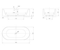 Ванна акрилова Knief Boat 185х95 см білий глянцевий 010005906