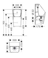 Пісуар Hansgrohe EluPura Q 60127450