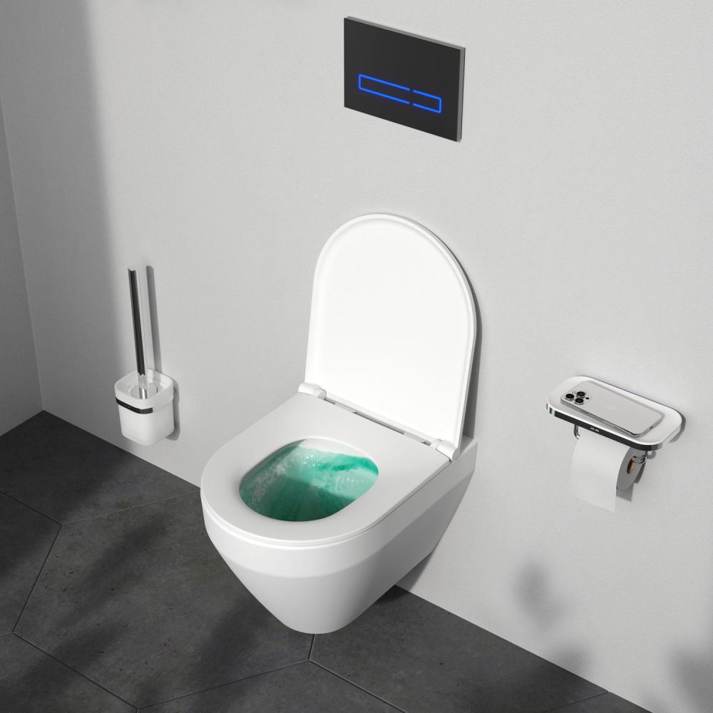 Унітаз підвісний Am.Pm Spirit V2.0 AquaSpin CSB1900SC із сидінням Soft Close