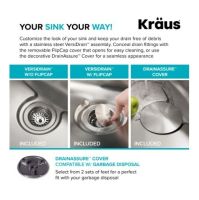 Кухонная мойка Kraus Dex нержавеющая сталь KD1US25B