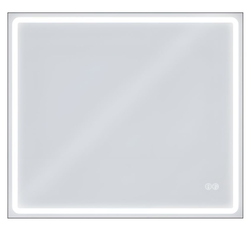 Дзеркало AquA PooL Aqua 80x70 88-Hra80s70-CWDd-mA з чорним профілем і Led підсвічуванням