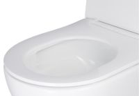 Інсталяція Geberit Duofix 458.103.00.1 з чорною матовою клавішою + Унітаз підвісний Qtap Jay Ultra Quiet QT07335177W з сидінням Soft Close
