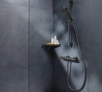 Змішувач для душу Hansgrohe Ecostart Fine чорний хром 13325340
