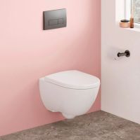 Інсталяція Geberit Duofix 458.103.00.1 з клавішею Delta20 + Унітаз підвісний Geberit Modo 502.939.00.1 з сидінням Soft Close