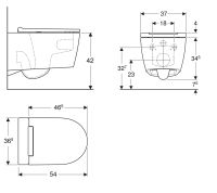 Унитаз подвесной Geberit One TurboFlush 500.202.01.1 с сиденьем Soft Close