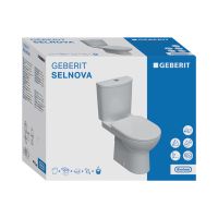 Унітаз підлоговий Geberit Selnova 501.753.00.1 з сидінням та бачком
