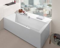 Ванна кварилова Villeroy & Boch Squaro Edge 190x90 з ніжками і сифоном BQ190SQE2DV-01