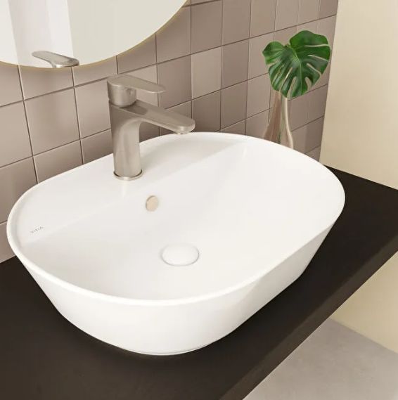 Раковина накладна VitrA Geo Bowl 55 см білий глянцевий 88-7428B003-0001