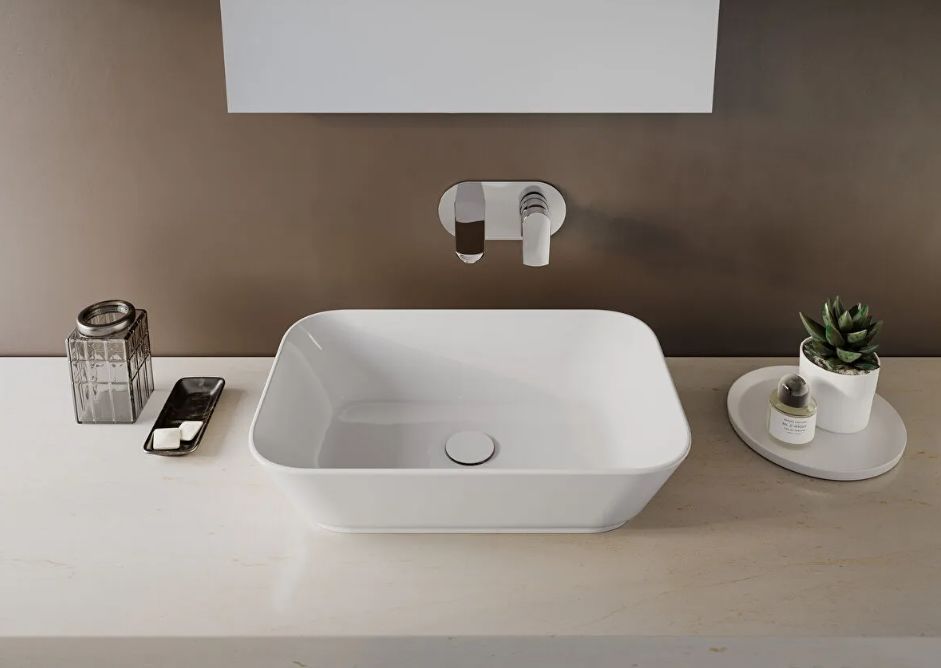 Раковина накладна VitrA Geo Bowl 60 см білий глянцевий 88-7425B003-0016