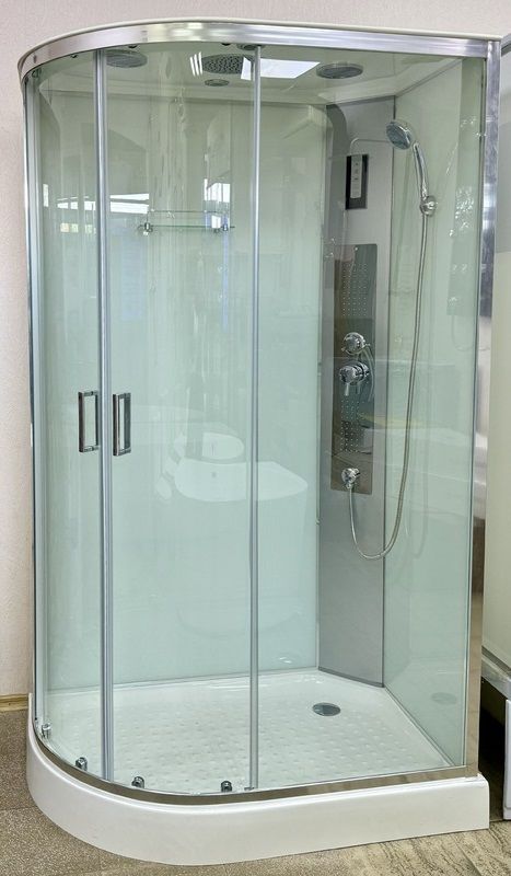 Гідромасажний бокс Veronis 120x80 (Профіль - хром, скло - прозоре) BN-4-120 R