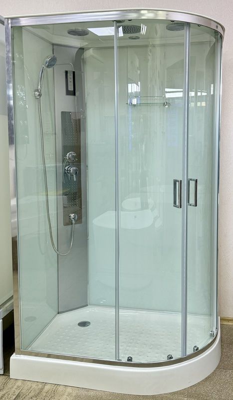 Гідромасажний бокс Veronis 120x80 (Профіль - хром, скло - прозоре) BN-4-120 L