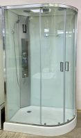 Гідромасажний бокс Veronis 120x80 (Профіль - хром, скло - прозоре) BN-4-120 L