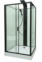 Душовий бокс Veronis 120x90 (Профіль - чорний, скло - прозоре) BN-11-120