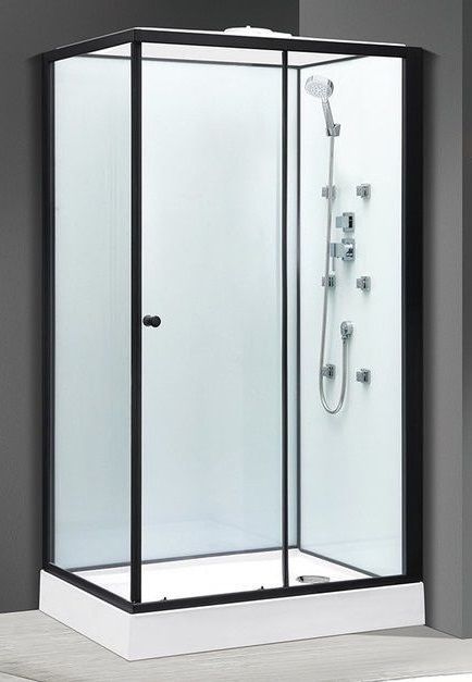 Душевой бокс Veronis 120x80 (Профиль - черный, стекло - прозрачное) VE-BN812R